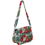 Strawberry-fruits Saddle Handbag