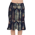 Stained Glass Window Gothic Short Mermaid Skirt