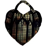 Stained Glass Window Gothic Giant Heart Shaped Tote