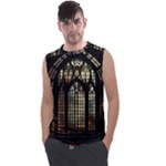 Stained Glass Window Gothic Men s Regular Tank Top
