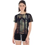 Stained Glass Window Gothic Open Back Sport T-Shirt