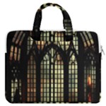 Stained Glass Window Gothic MacBook Pro 15  Double Pocket Laptop Bag 