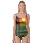 Outdoors Night Moon Full Moon Trees Setting Scene Forest Woods Light Moonlight Nature Wilderness Lan Camisole Leotard 