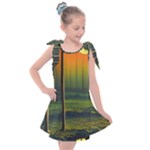 Outdoors Night Moon Full Moon Trees Setting Scene Forest Woods Light Moonlight Nature Wilderness Lan Kids  Tie Up Tunic Dress