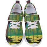 Nature Swamp Water Sunset Spooky Night Reflections Bayou Lake Women s Velcro Strap Shoes