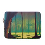 Nature Swamp Water Sunset Spooky Night Reflections Bayou Lake 13  Vertical Laptop Sleeve Case With Pocket