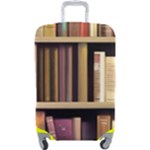 Books Bookshelves Office Fantasy Background Artwork Book Cover Apothecary Book Nook Literature Libra Luggage Cover (Large)