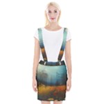 Wildflowers Field Outdoors Clouds Trees Cover Art Storm Mysterious Dream Landscape Braces Suspender Skirt