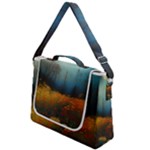 Wildflowers Field Outdoors Clouds Trees Cover Art Storm Mysterious Dream Landscape Box Up Messenger Bag