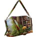 Room Interior Library Books Bookshelves Reading Literature Study Fiction Old Manor Book Nook Reading Canvas Crossbody Bag