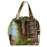 Room Interior Library Books Bookshelves Reading Literature Study Fiction Old Manor Book Nook Reading Boxy Hand Bag