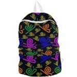 Pattern Repetition Snail Blue Foldable Lightweight Backpack