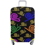 Pattern Repetition Snail Blue Luggage Cover (Large)