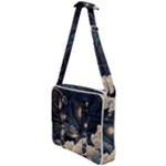 Starry Sky Moon Space Cosmic Galaxy Nature Art Clouds Art Nouveau Abstract Cross Body Office Bag