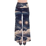 Starry Sky Moon Space Cosmic Galaxy Nature Art Clouds Art Nouveau Abstract So Vintage Palazzo Pants