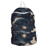 Starry Sky Moon Space Cosmic Galaxy Nature Art Clouds Art Nouveau Abstract Foldable Lightweight Backpack