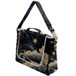 Starry Sky Moon Space Cosmic Galaxy Nature Art Clouds Art Nouveau Abstract Box Up Messenger Bag