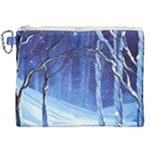 Landscape Outdoors Greeting Card Snow Forest Woods Nature Path Trail Santa s Village Canvas Cosmetic Bag (XXL)