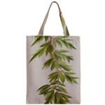 Watercolor Leaves Branch Nature Plant Growing Still Life Botanical Study Zipper Classic Tote Bag