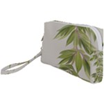 Watercolor Leaves Branch Nature Plant Growing Still Life Botanical Study Wristlet Pouch Bag (Small)