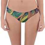 Outdoors Night Setting Scene Forest Woods Light Moonlight Nature Wilderness Leaves Branches Abstract Reversible Hipster Bikini Bottoms