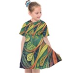 Outdoors Night Setting Scene Forest Woods Light Moonlight Nature Wilderness Leaves Branches Abstract Kids  Sailor Dress