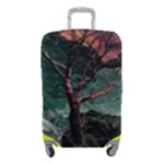 Night Sky Nature Tree Night Landscape Forest Galaxy Fantasy Dark Sky Planet Luggage Cover (Small)