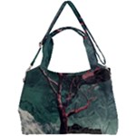 Night Sky Nature Tree Night Landscape Forest Galaxy Fantasy Dark Sky Planet Double Compartment Shoulder Bag