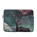 Night Sky Nature Tree Night Landscape Forest Galaxy Fantasy Dark Sky Planet 13  Vertical Laptop Sleeve Case With Pocket
