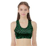 Confetti Texture Tileable Repeating Sports Bra with Border