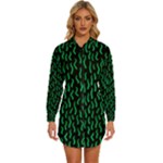 Confetti Texture Tileable Repeating Womens Long Sleeve Shirt Dress