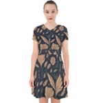 Background Pattern Leaves Texture Adorable in Chiffon Dress