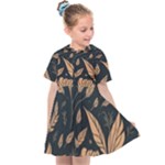 Background Pattern Leaves Texture Kids  Sailor Dress