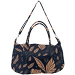 Background Pattern Leaves Texture Removable Strap Handbag