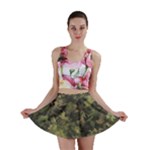 Green Camouflage Military Army Pattern Mini Skirt