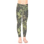 Green Camouflage Military Army Pattern Kids  Leggings