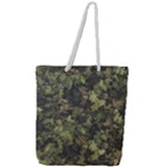 Green Camouflage Military Army Pattern Full Print Rope Handle Tote (Large)