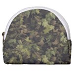Green Camouflage Military Army Pattern Horseshoe Style Canvas Pouch