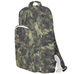 Green Camouflage Military Army Pattern Double Compartment Backpack