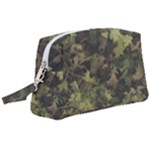 Green Camouflage Military Army Pattern Wristlet Pouch Bag (Large)