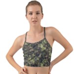 Green Camouflage Military Army Pattern Mini Tank Bikini Top