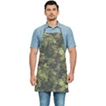 Green Camouflage Military Army Pattern Kitchen Apron