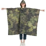Green Camouflage Military Army Pattern Women s Hooded Rain Ponchos