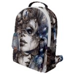 Woman in Space Flap Pocket Backpack (Small)