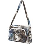 Woman in Space Front Pocket Crossbody Bag