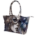Woman in Space Canvas Shoulder Bag