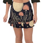 Flowers Space Fishtail Mini Chiffon Skirt