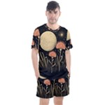 Flowers Space Men s Mesh T-Shirt and Shorts Set