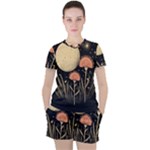 Flowers Space Women s T-Shirt and Shorts Set
