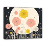 Space Flowers Universe Galaxy Deluxe Canvas 20  x 16  (Stretched)